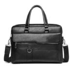 Elevate Your Professional Style: The Amsburg Leather Business Laptop Bag